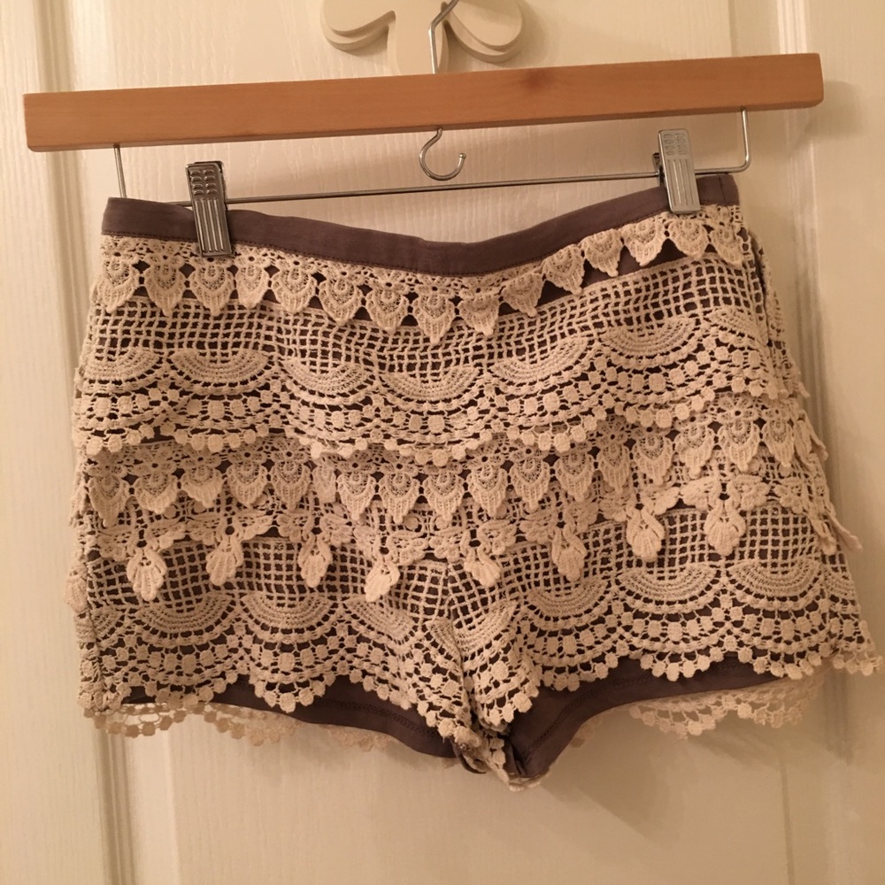 Crochet shorts